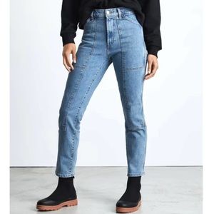 Everlane the utility cheeky jean in washed blue
